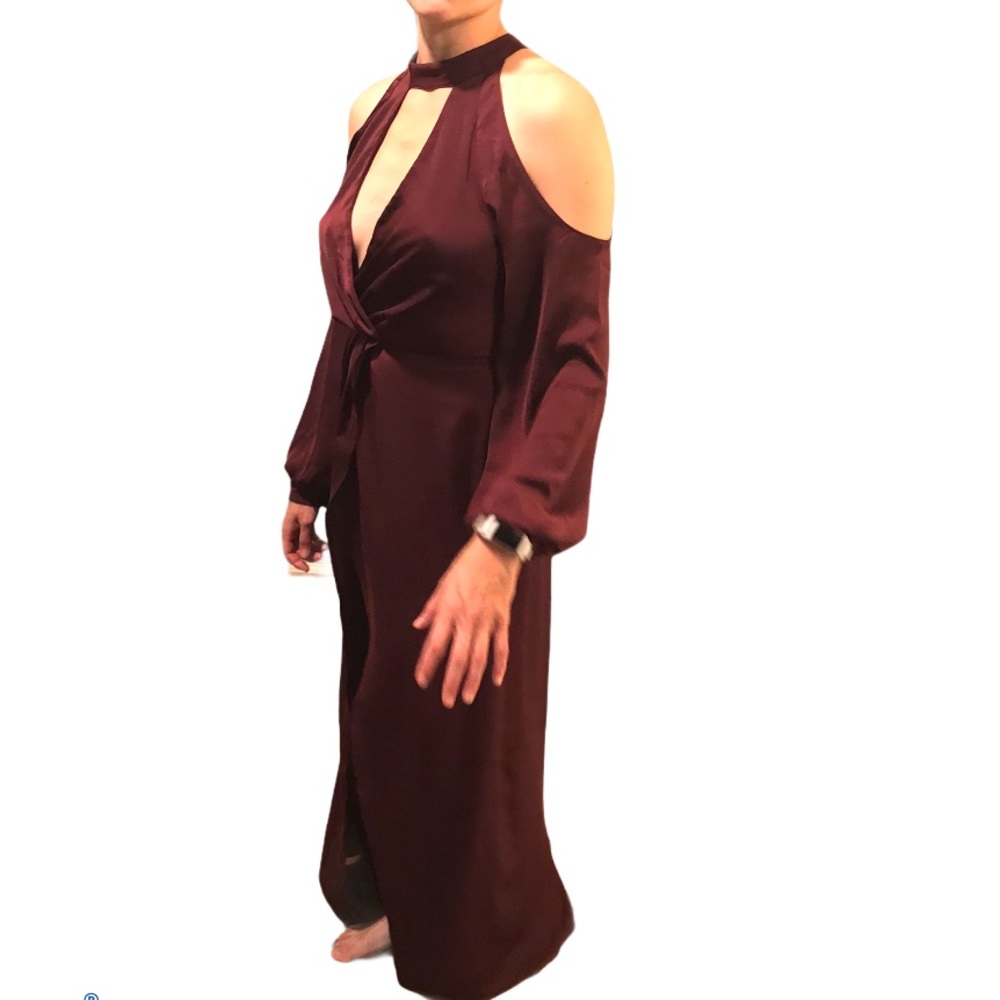 Lush maroon romper dress - Picture 7 of 7